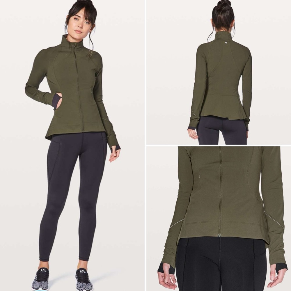 lululemon athletica Olive Utility Zip Jacket